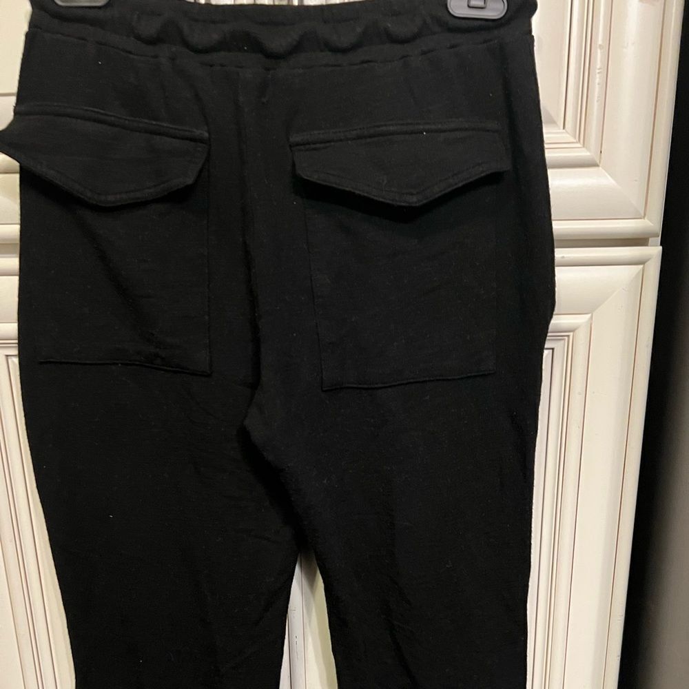 Monrow Women's Sport Joggers, Casual Fit, Side Pockets, Elastic Waistband S